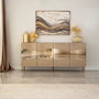 Hanah Home Consola en Bronce y Oro